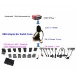 LAUNCH X431 Diagun Test Cable OBD I Adapter Switch Wiring Box